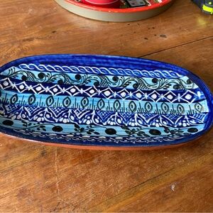 Vintage Terra Cotta Grecian Style Platter